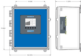 Consolidator PDA2904 mounting dimension