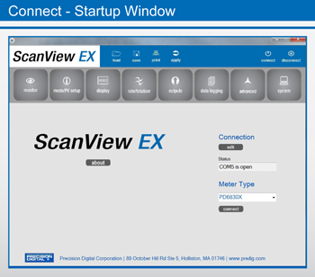 Connect - Startup Window
