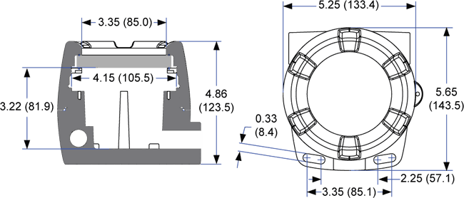 PD6830 Mounting Dimensions