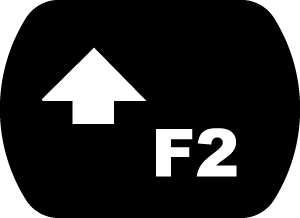 F2 Function Key Button