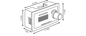 Mounting Dimension for Type H Digital Panel Meters