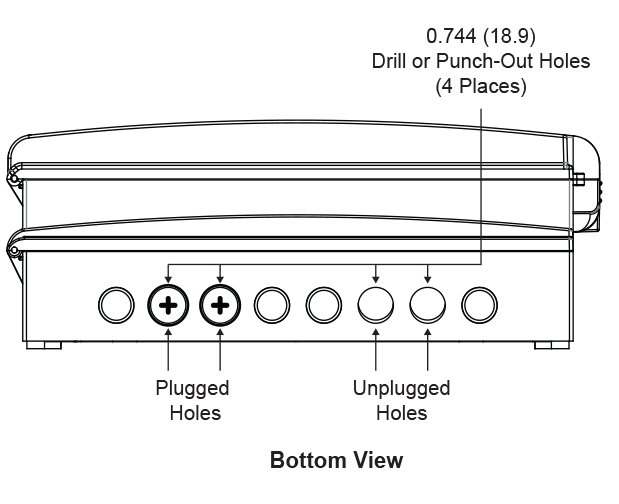 Conduit Holes Location