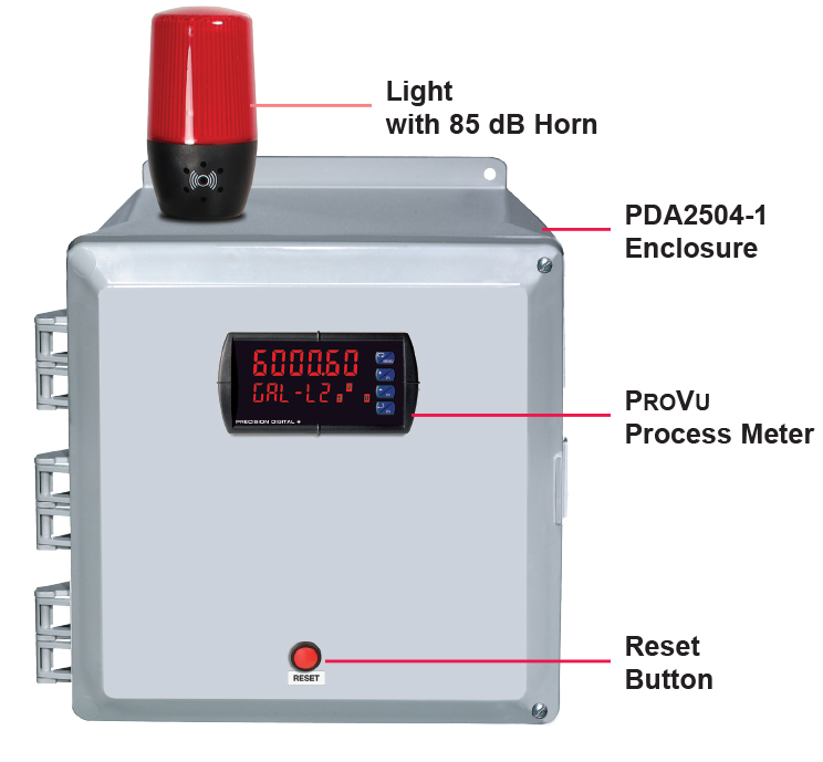 
PDA2500 Series Enclosure with Light / Horn