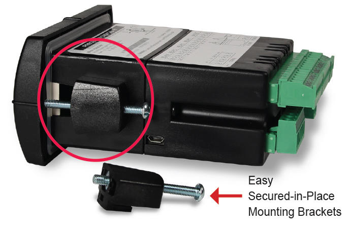 Secured-in-Place Rugged Mounting Brackets