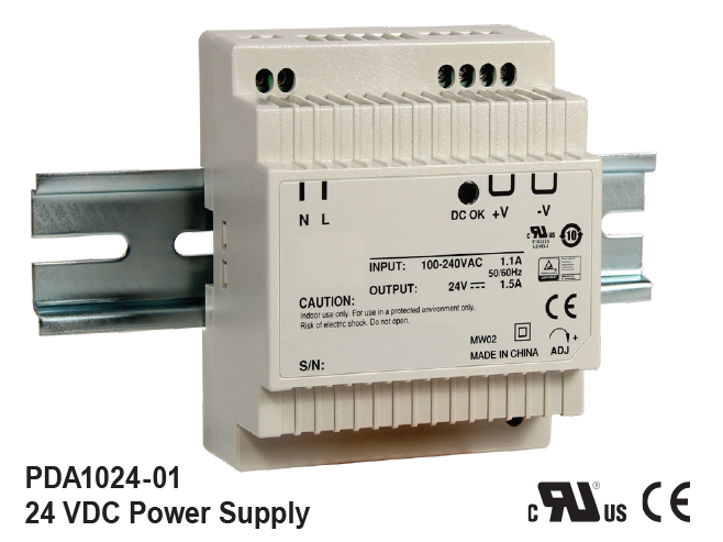 PDA1024-01 24 VDC DIN Rail Power Supply