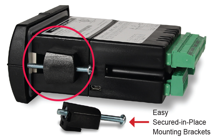 Secured-in-Place Rugged Mounting Brackets