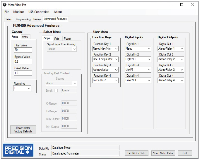 Remote Operation of Front Panel Buttons