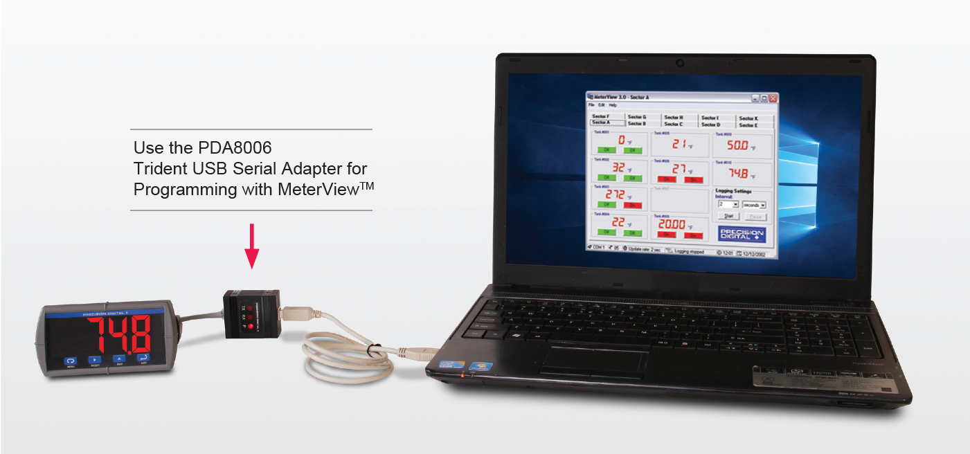 Free PC-Based MeterView(TM) Software