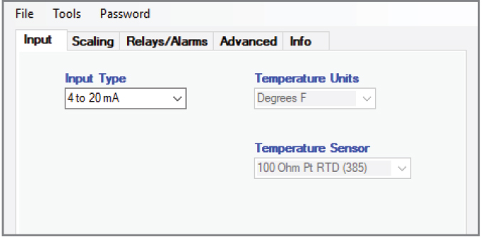 Configure Input