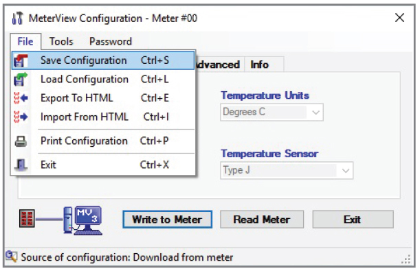 Save/Retrieve Configuration