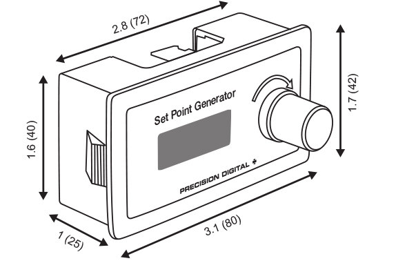 PD420 and PD460 Dimensions