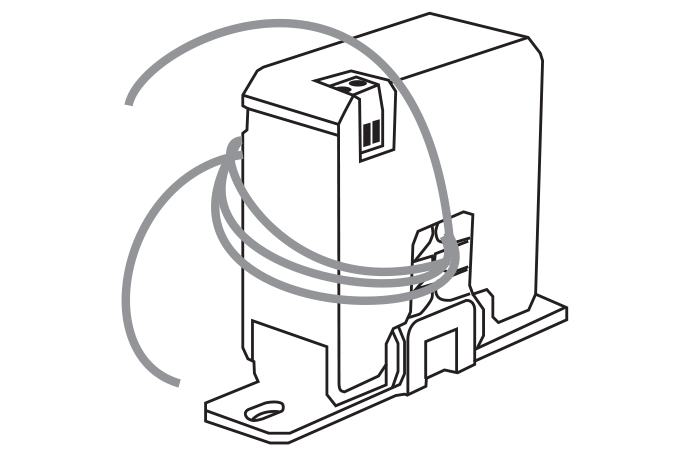 PDA6420 Current Transducer Shown with Four Turns