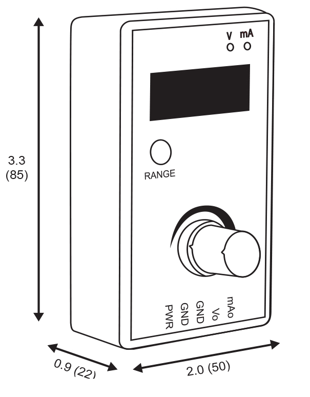 PD9502 Dimensions