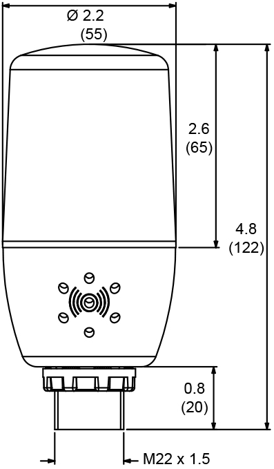 Light / Horn Dimensions