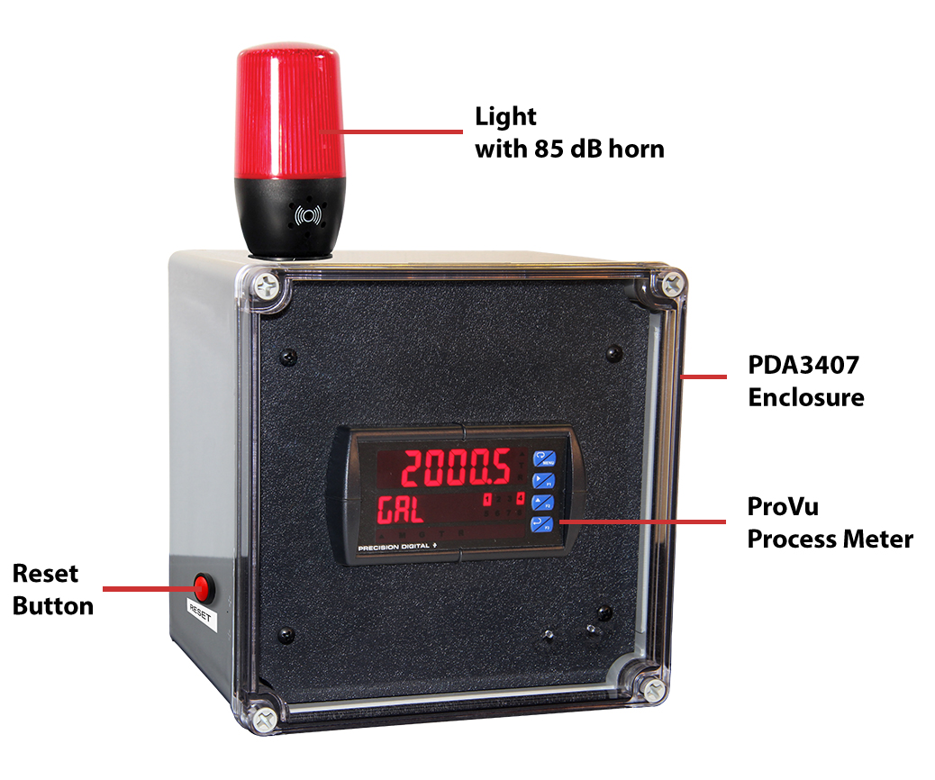 PDA3400 Series Enclosure with Light / Horn