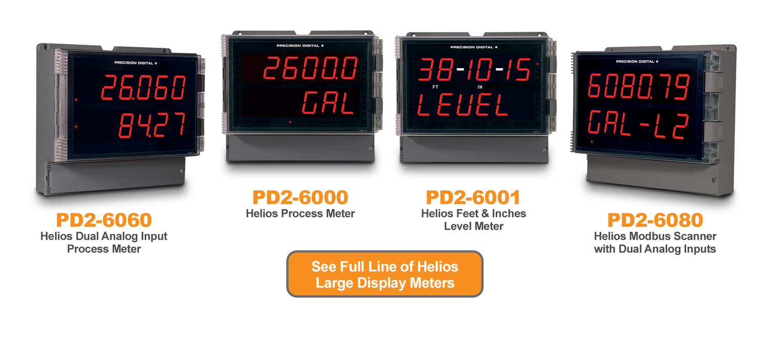Helios Series Large Display Meters