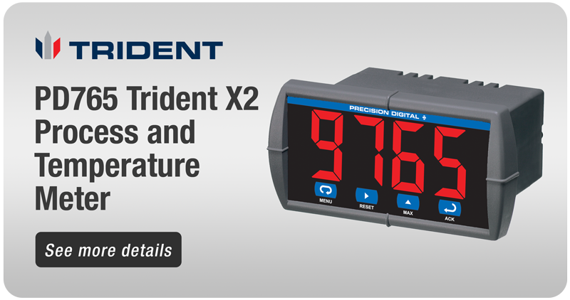 Temperature & Process Monitoring Trident Digital Panel Meter