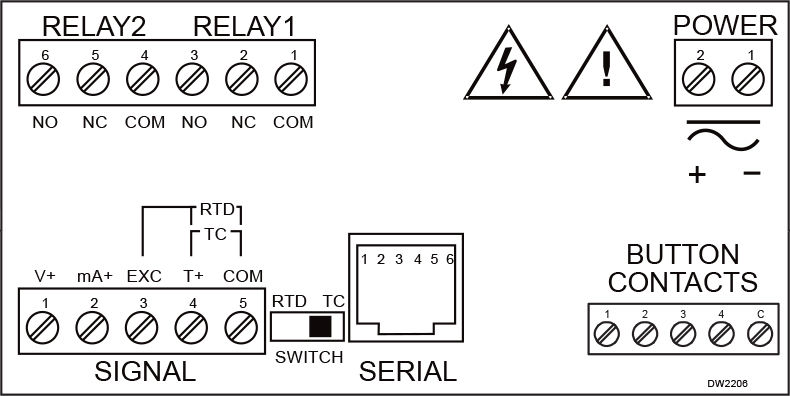 PD765-6X2-00, PD765-7X2-00 Connections