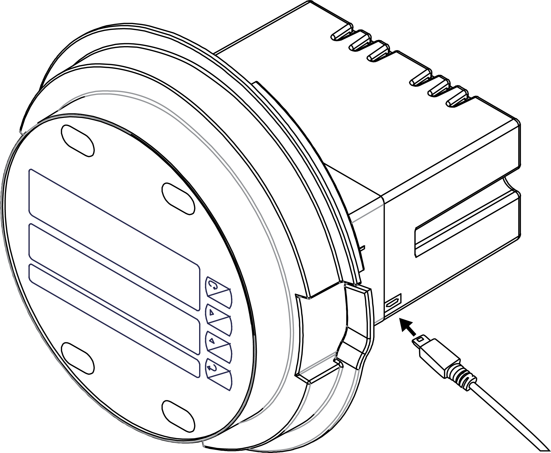 PD8-6000 USB Connection on Module