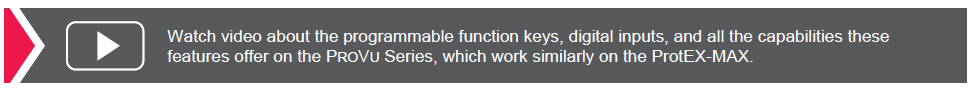 Programmable function keys video