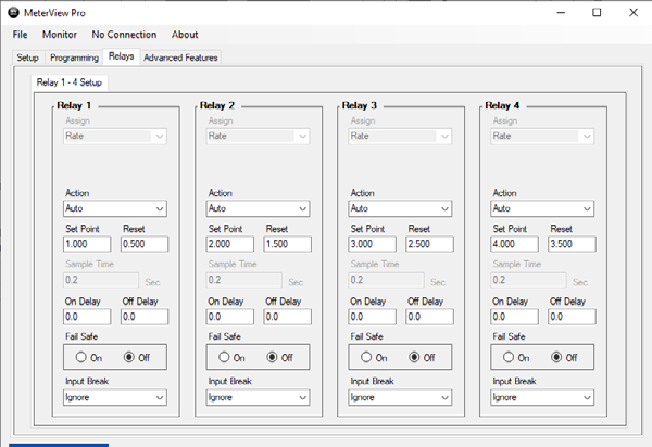 Relays Screen