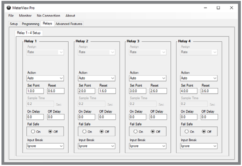 Relays Screen