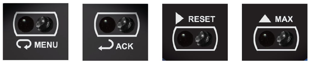 Four SafeTouch Through-Glass Buttons