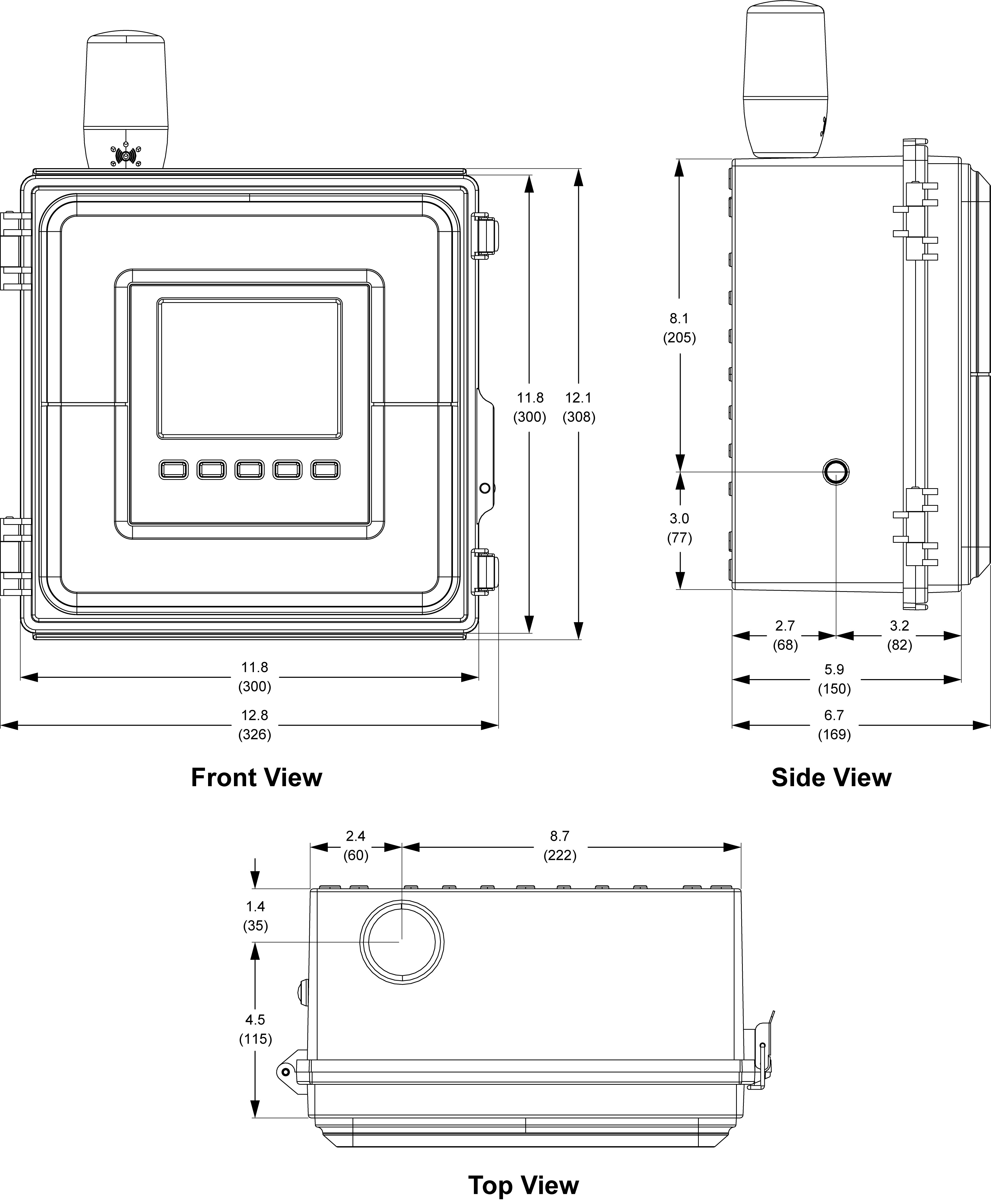 PDA1909 Dimensions