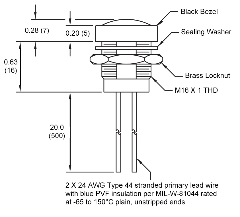 PDA-BUTTON1R Side View