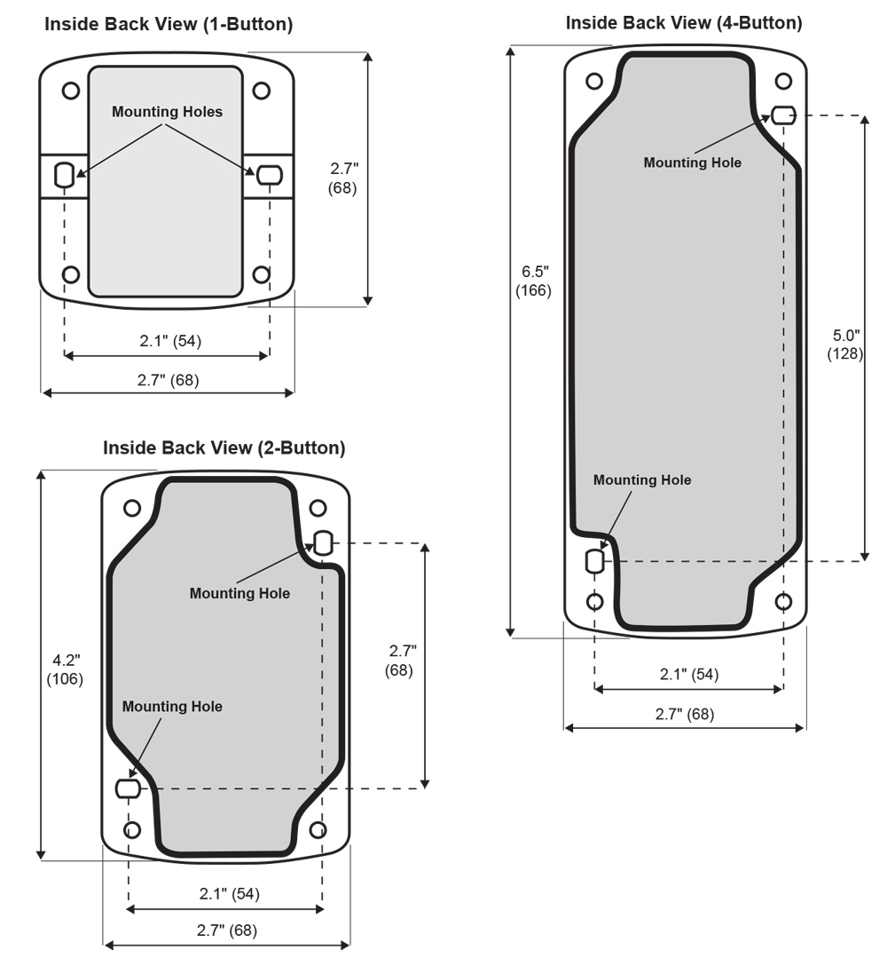 PDA2360 Mounting Dimensions