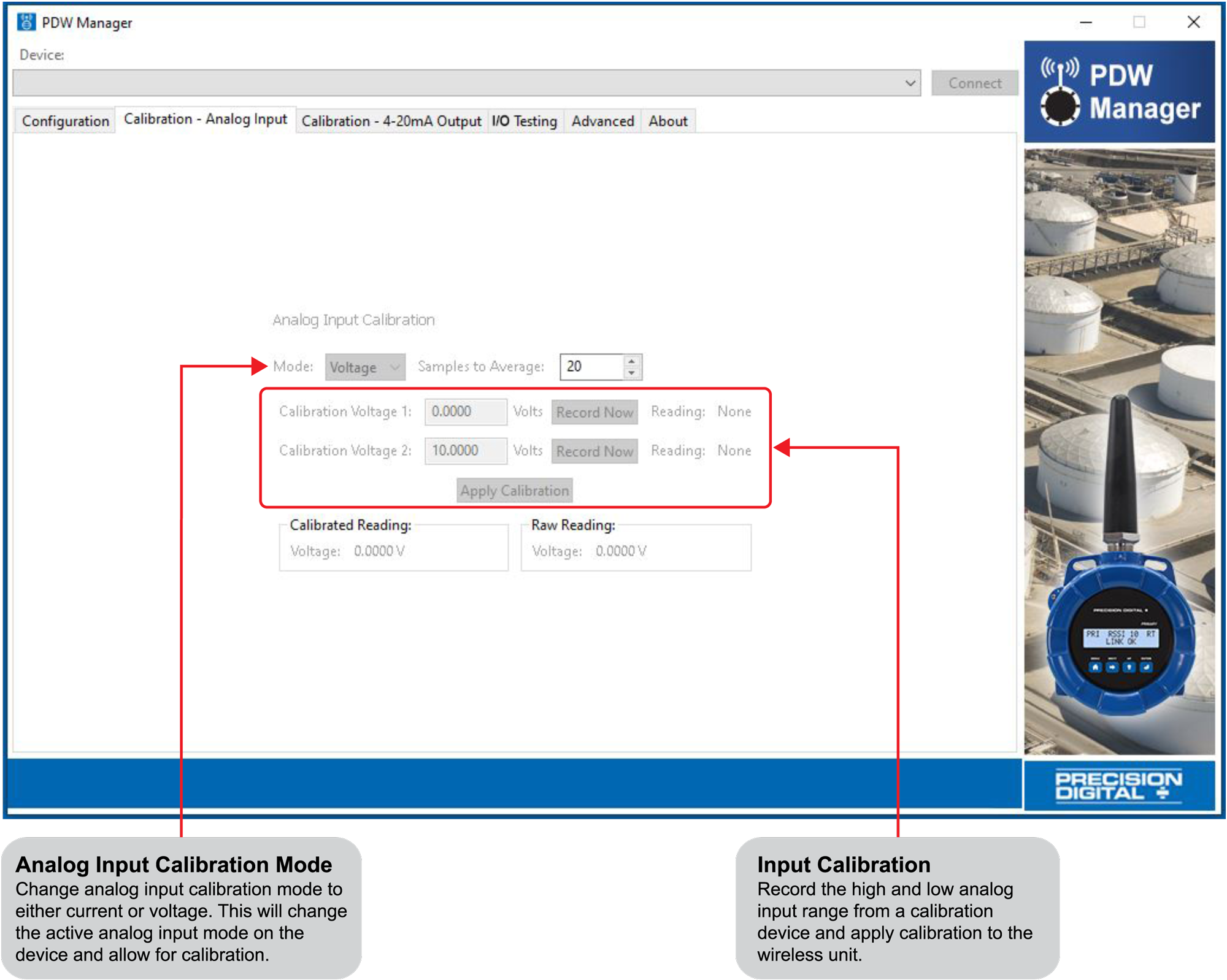Calibrate the Field Unit’s Analog Input and Output