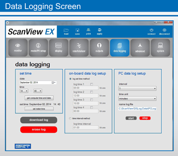 Data Logging Screen