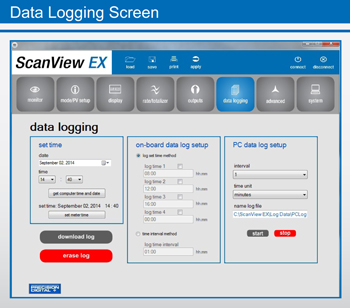 Data Logging Screen