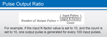 Pulse Output Ratio