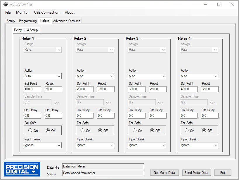 Relays Screen