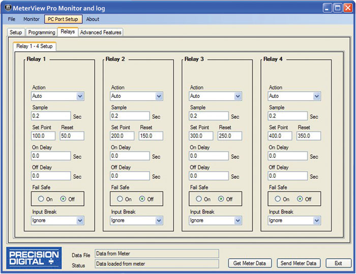 MeterView Pro Relays