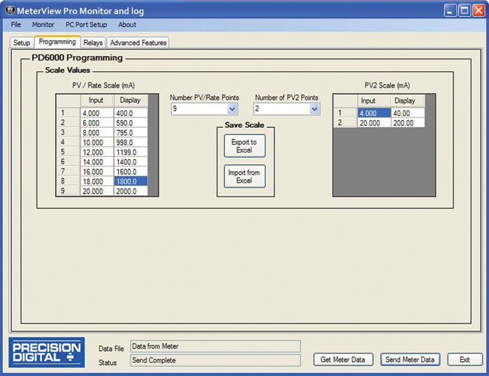 MeterView Pro Linearization Utility