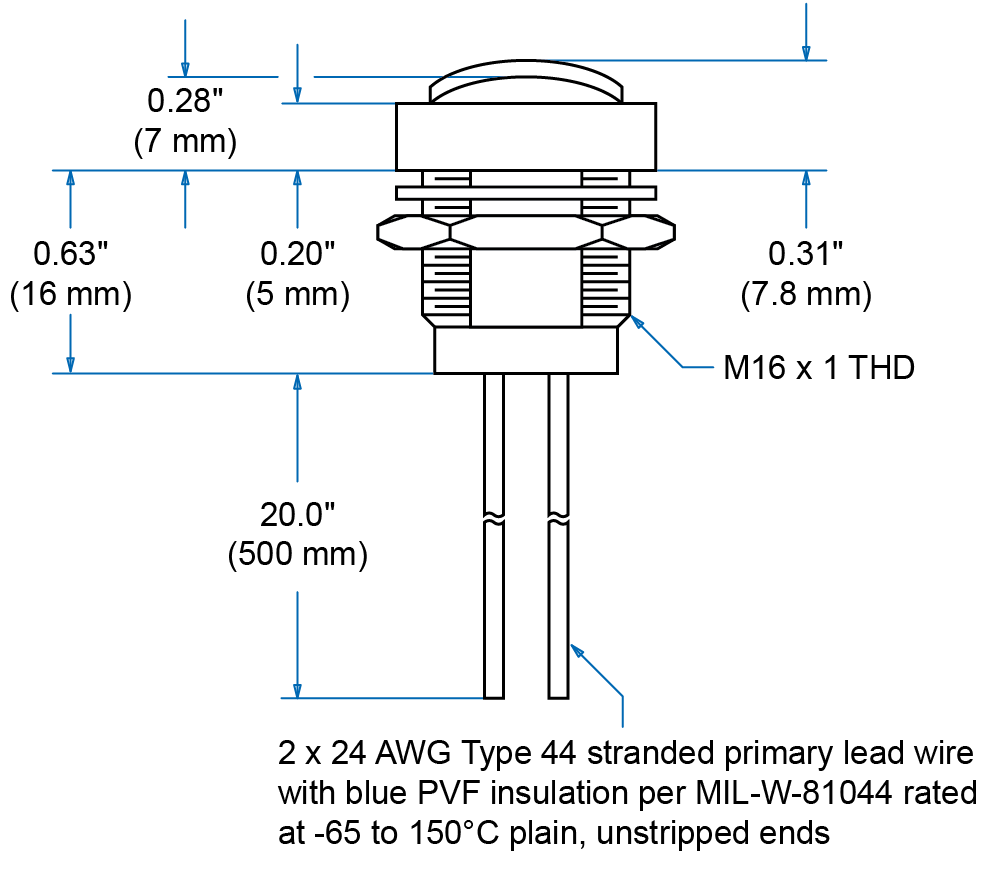 Button Dimensions