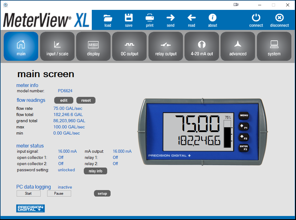 MeterView XL - Main