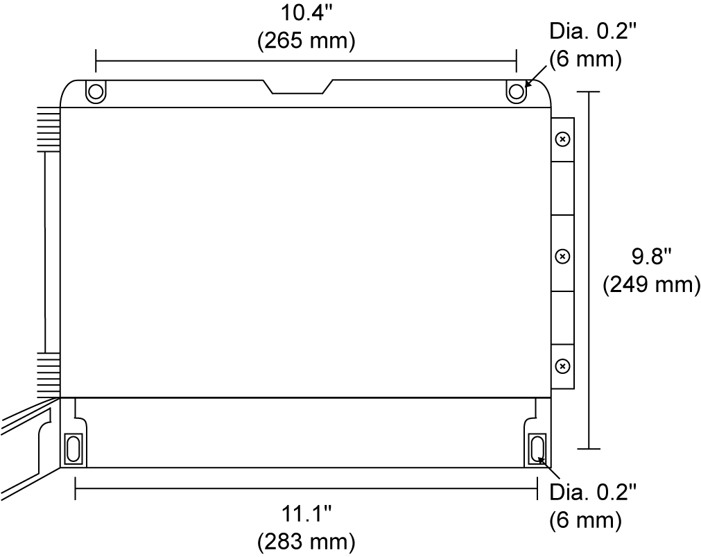 PD4-6600 Mounting Holes