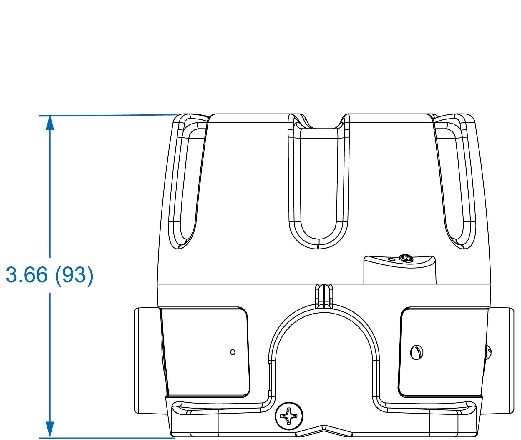 PD663 Dimensions - Top