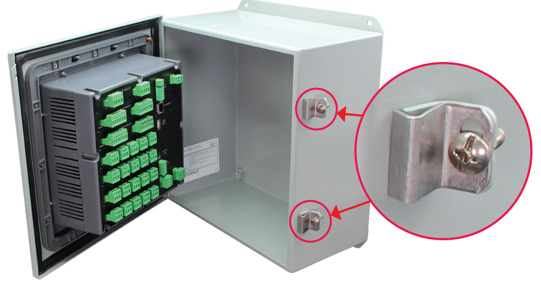 Steel Enclosure Cover Securing Method