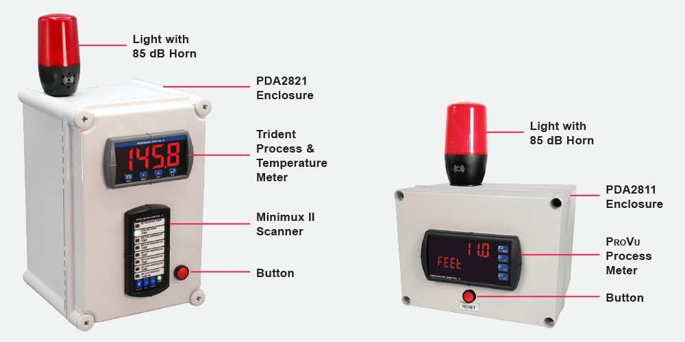 PDA2800 Series Enclosures with Light / Horn