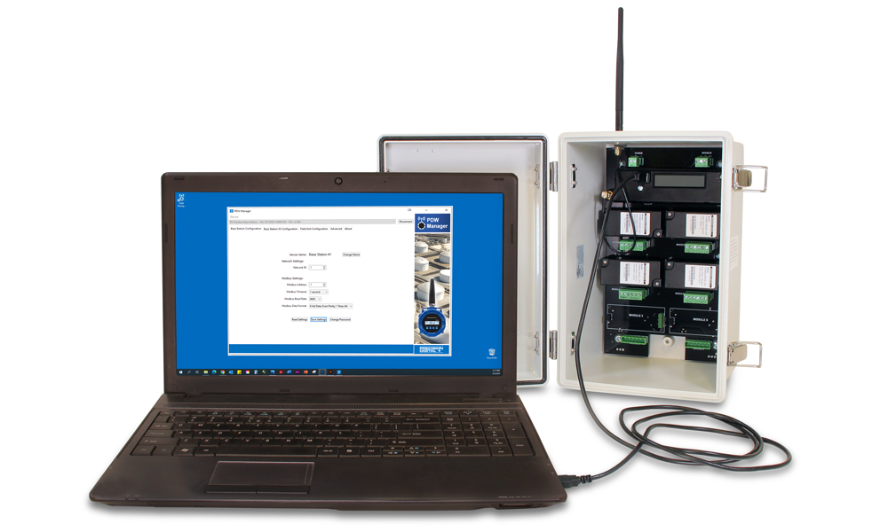 Base Station Connected to PDW Manager Software